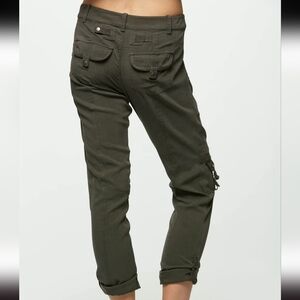 NWT Gosilk Iconic Silk Army Pants In Camo Green
